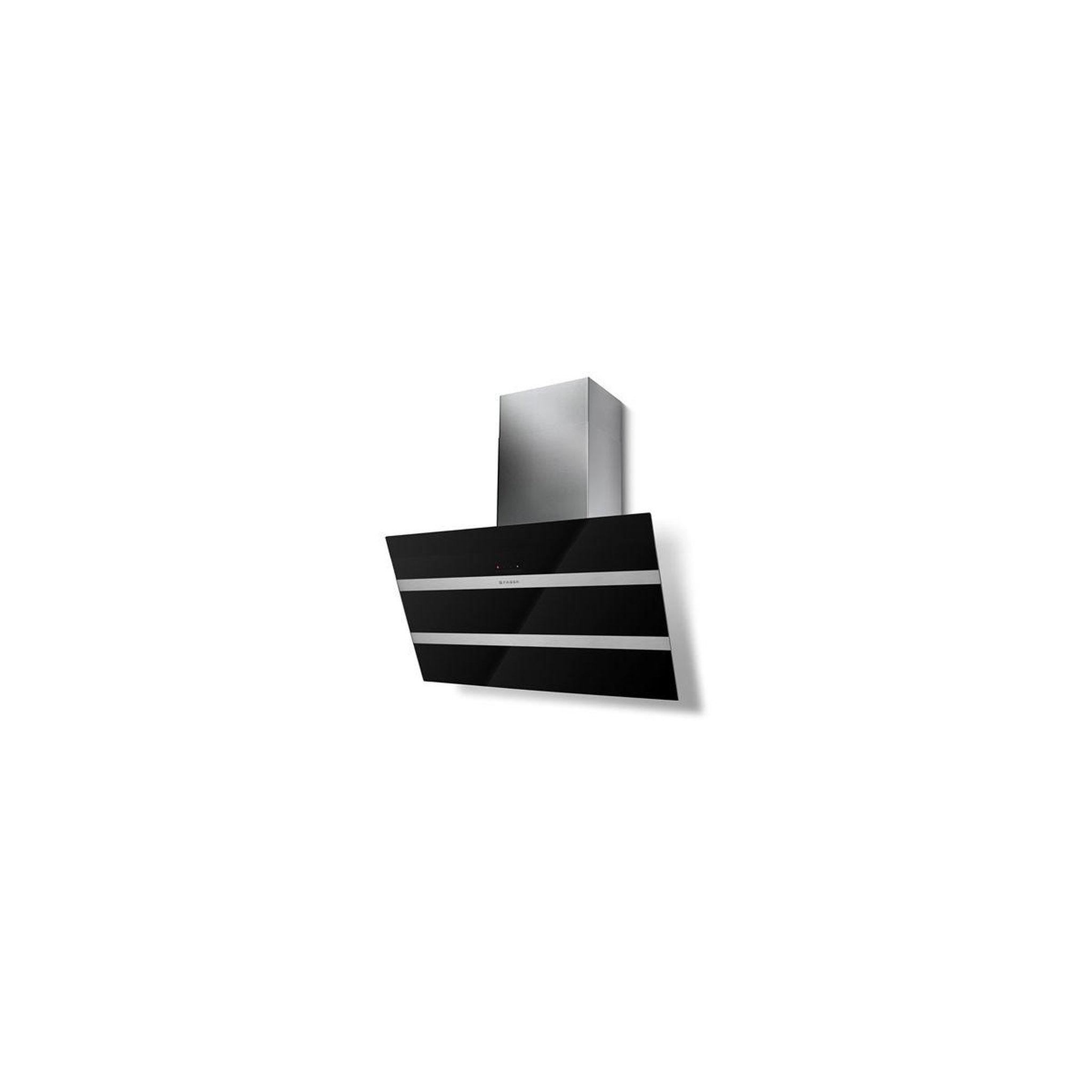 Voir la diapositive 2 : faber Hotte décorative murale inclinée STEELMAX 800 NOIR/INOX