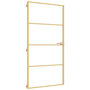 Voir la diapositive 2 : VIDAXL Porte interieure mince dore verre trempe aluminium