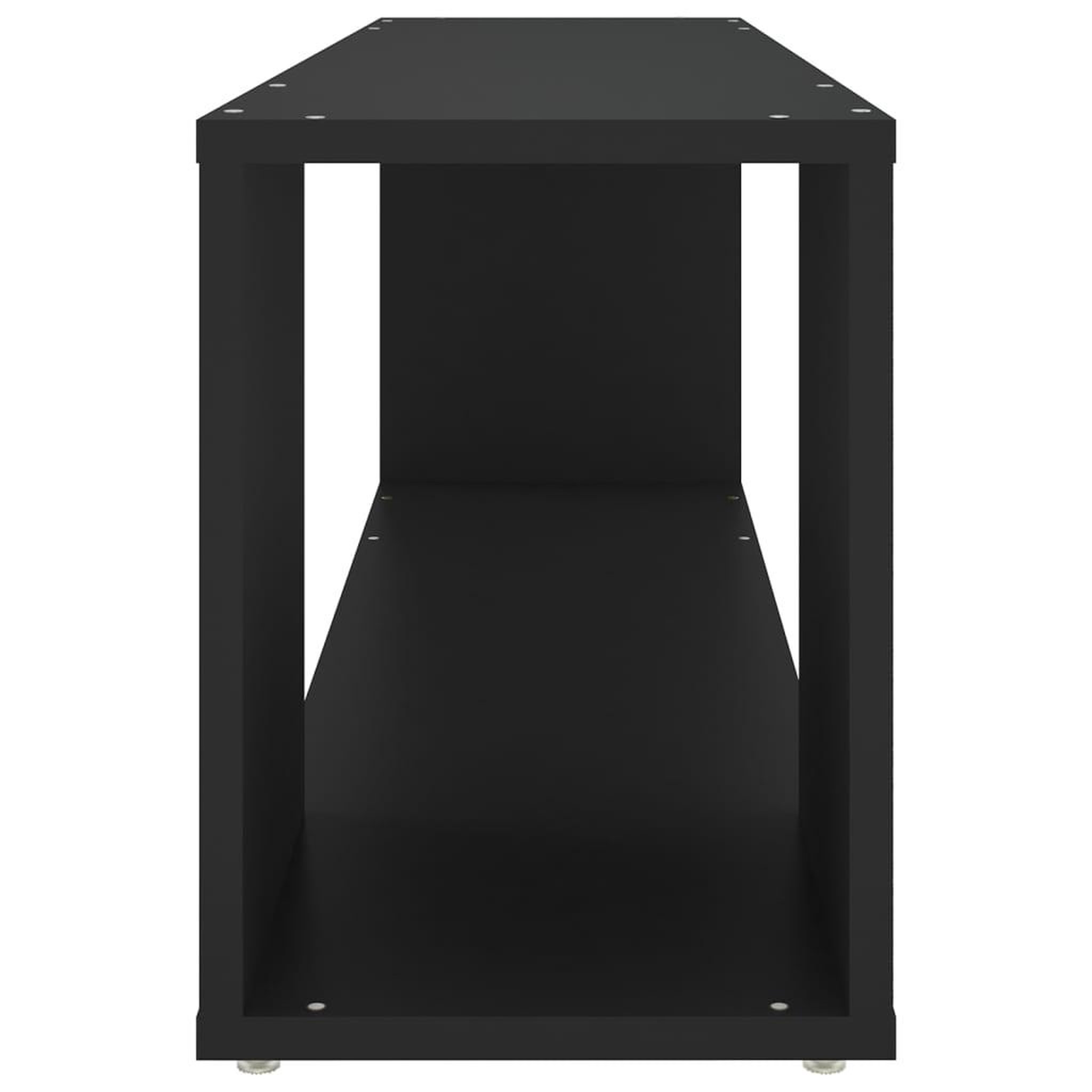 Voir la diapositive 4 : VIDAXL Meuble TV Noir 100x24x32 cm Bois d'ingenierie
