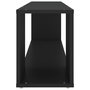 Voir la diapositive 4 : VIDAXL Meuble TV Noir 100x24x32 cm Bois d'ingenierie