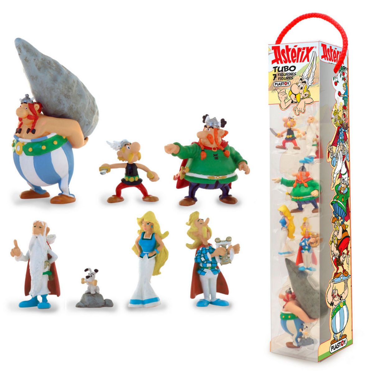 JUST FOR GAMES Figurines Tubo Astérix et le village gaulois