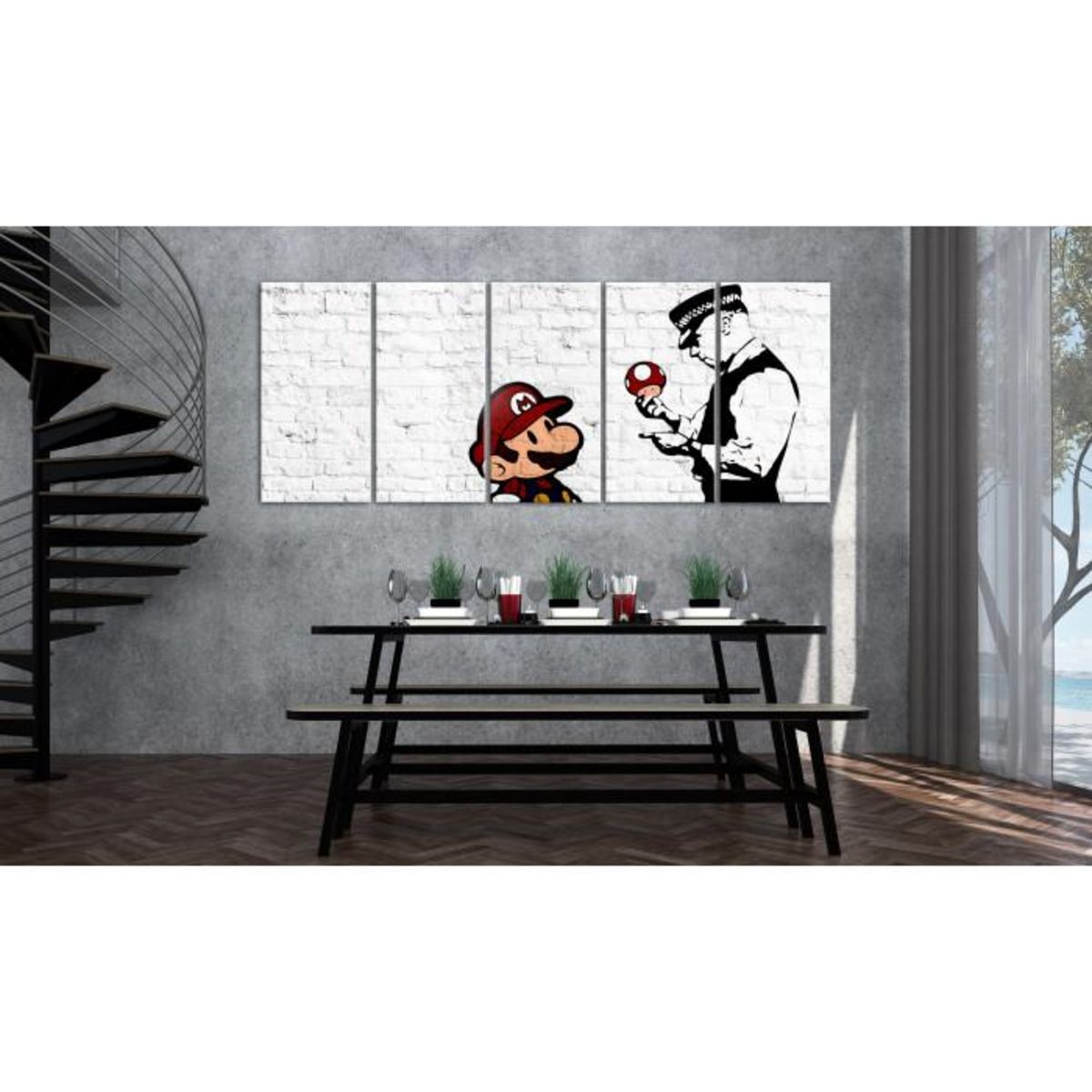 Paris Prix Tableau Imprimé  Graffiti on Brick