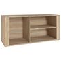 Voir la diapositive 2 : VIDAXL Armoire a chaussures Chene sonoma 100x35x45cm Bois d'ingenierie