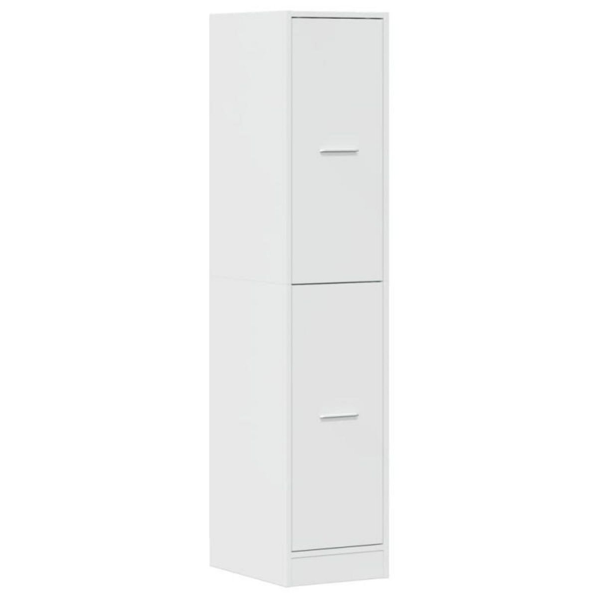 VIDAXL Armoire d apothicaire blanc brillant bois d'ingénierie