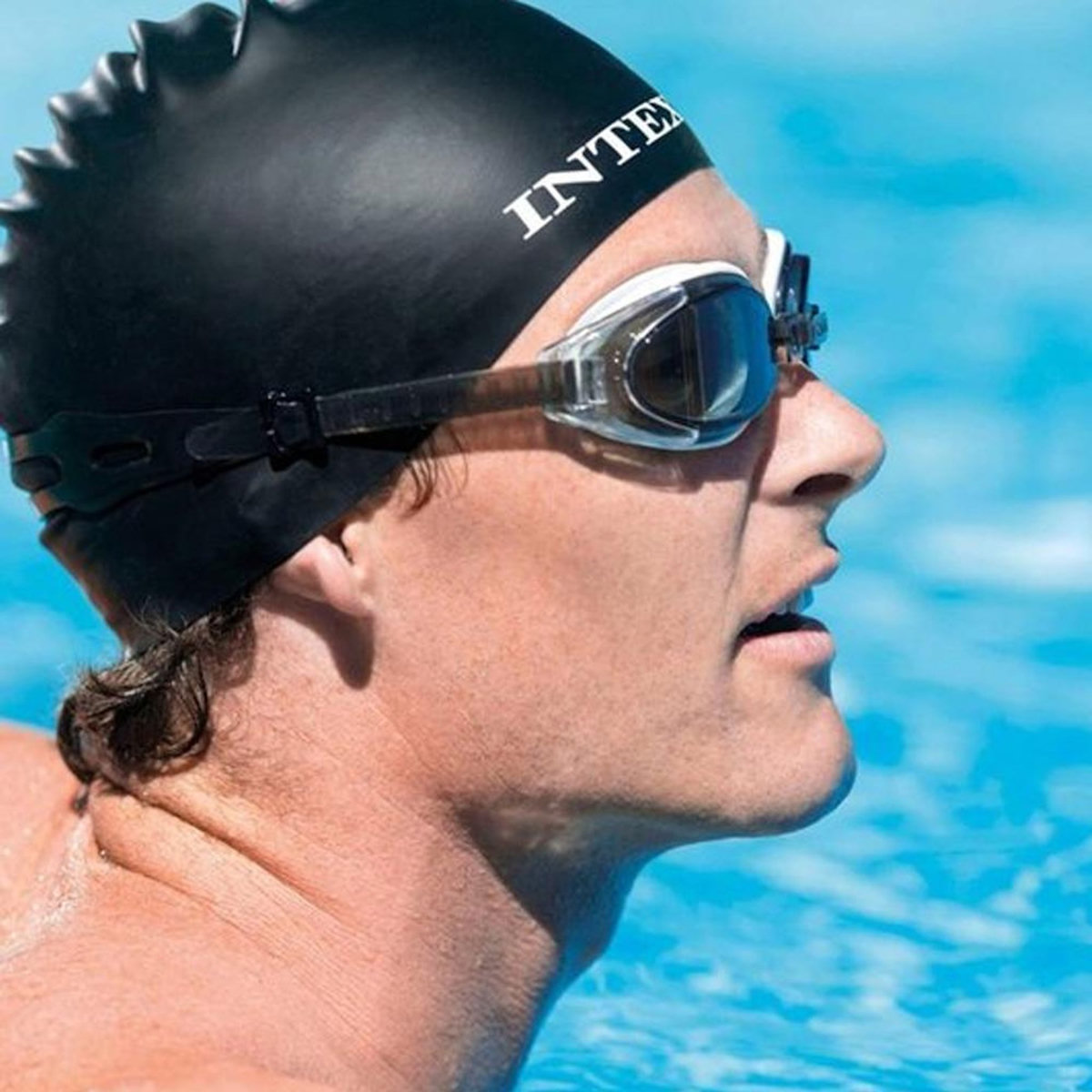 INTEX Lunettes de natation Noires Homme Intex Water Pro