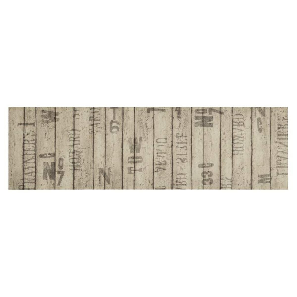 VIDAXL Tapis de cuisine lavable impression de cloture 45x150cm velours