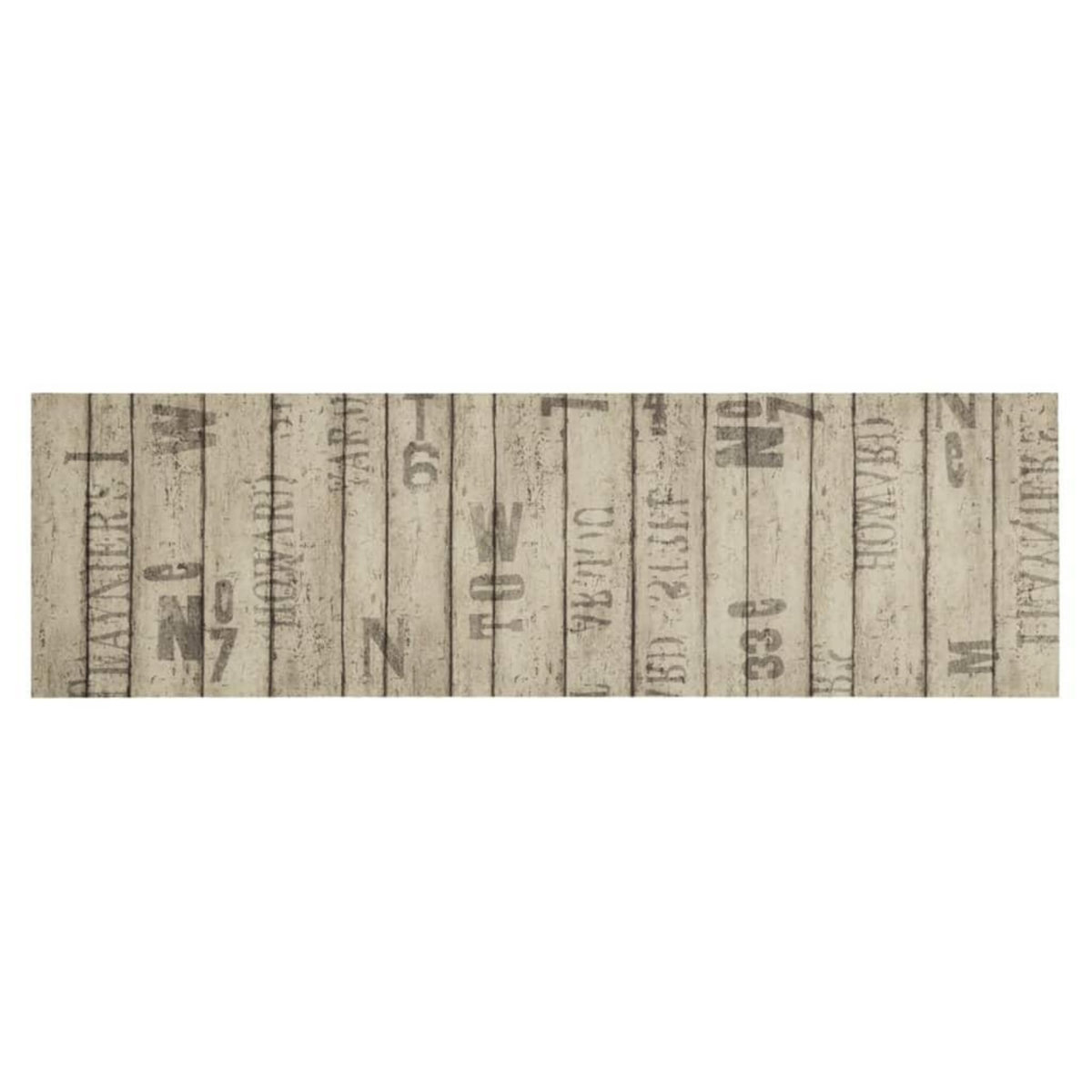 VIDAXL Tapis de cuisine lavable impression de cloture 45x150cm velours