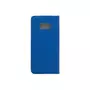 amahousse Housse Galaxy S8 folio bleu texturé aimanté
