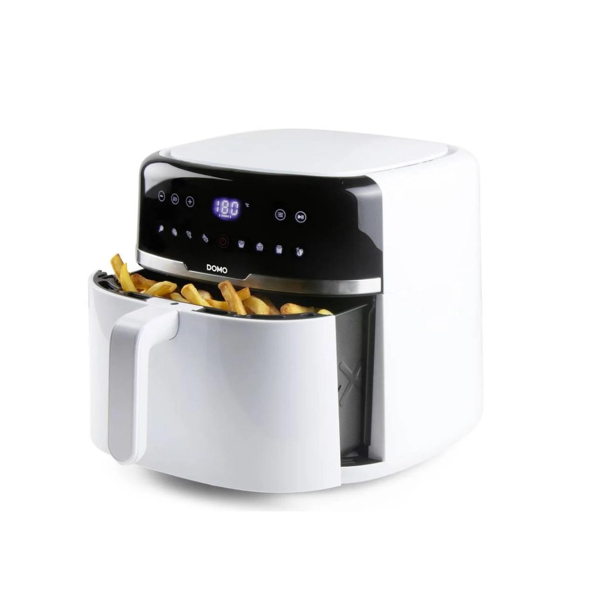 Voir la diapositive 3 : Domo Friteuse sans huile 8l 1800w blanc - DO1148FR
