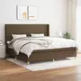 VIDAXL Sommier a lattes de lit avec matelas Marron fonce 200x200 cm