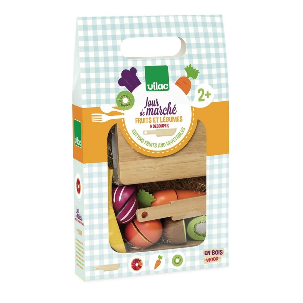 Vilac Jour de marche Fruits et legumes a decouper