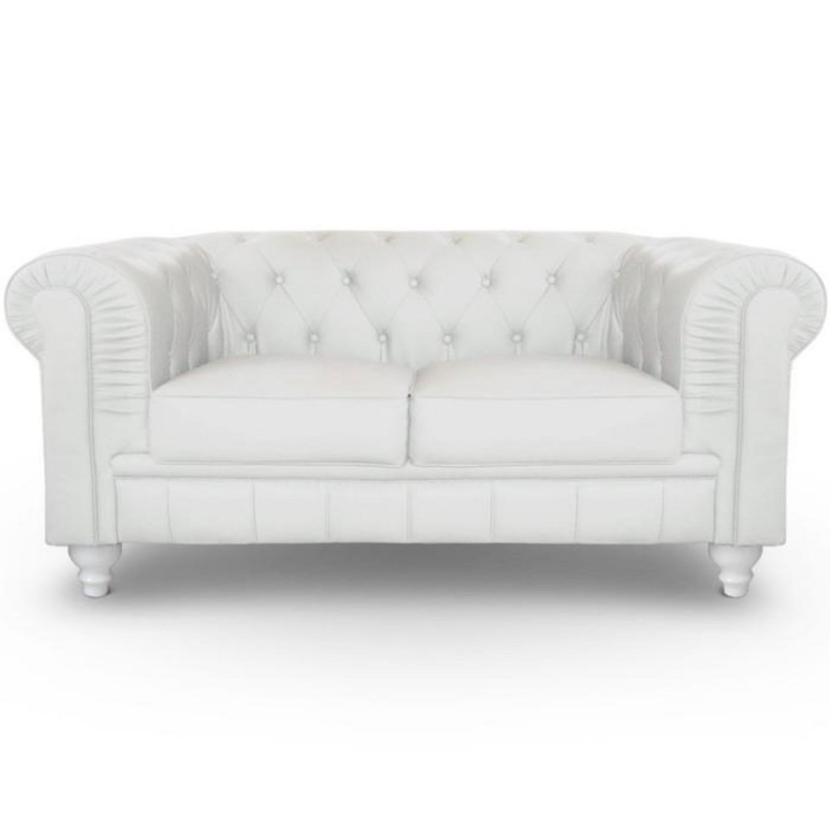 Paris Prix Canapé 2 Places  Chesterfield  158cm Blanc