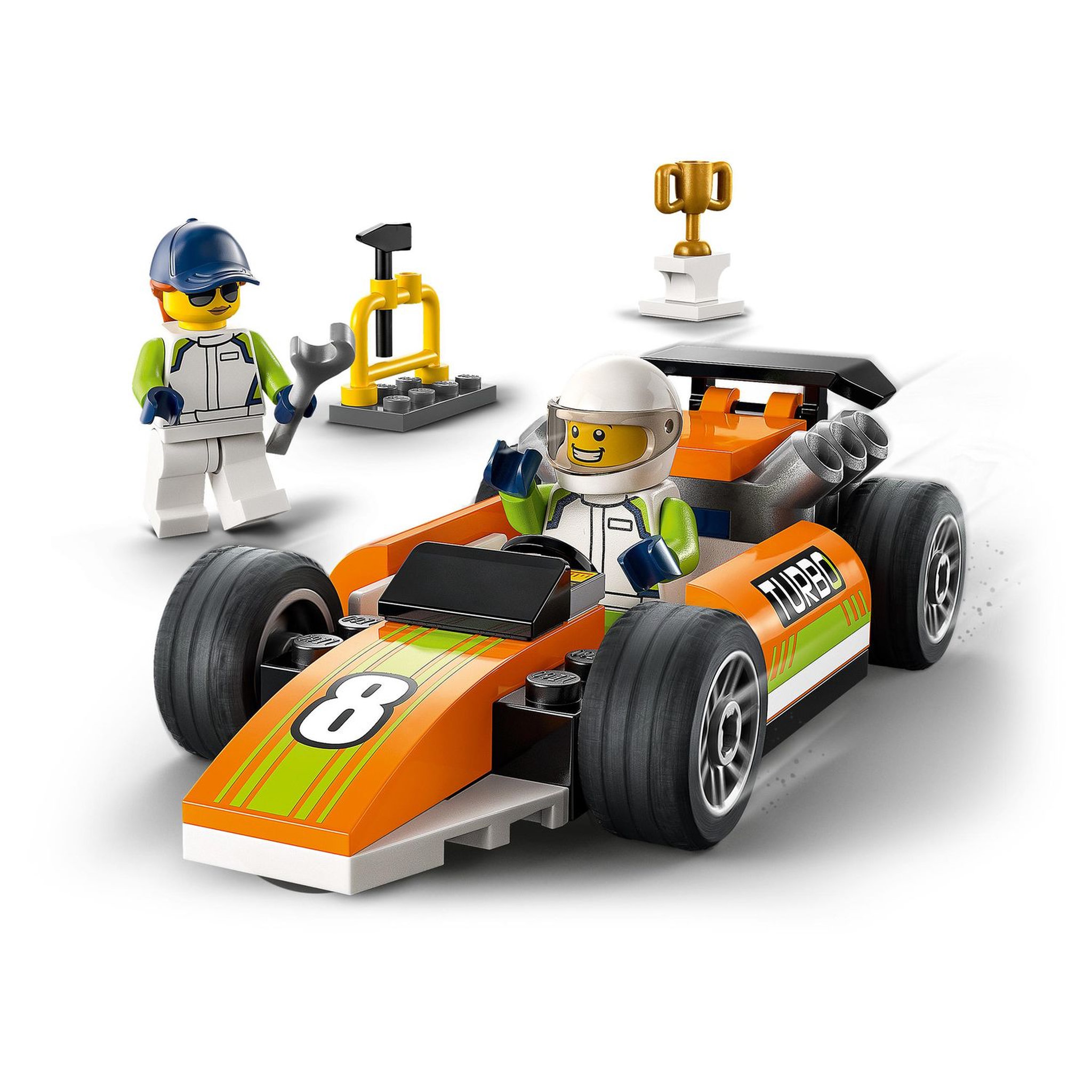 Voir la diapositive 3 : LEGO City 60322 - La voiture de course 