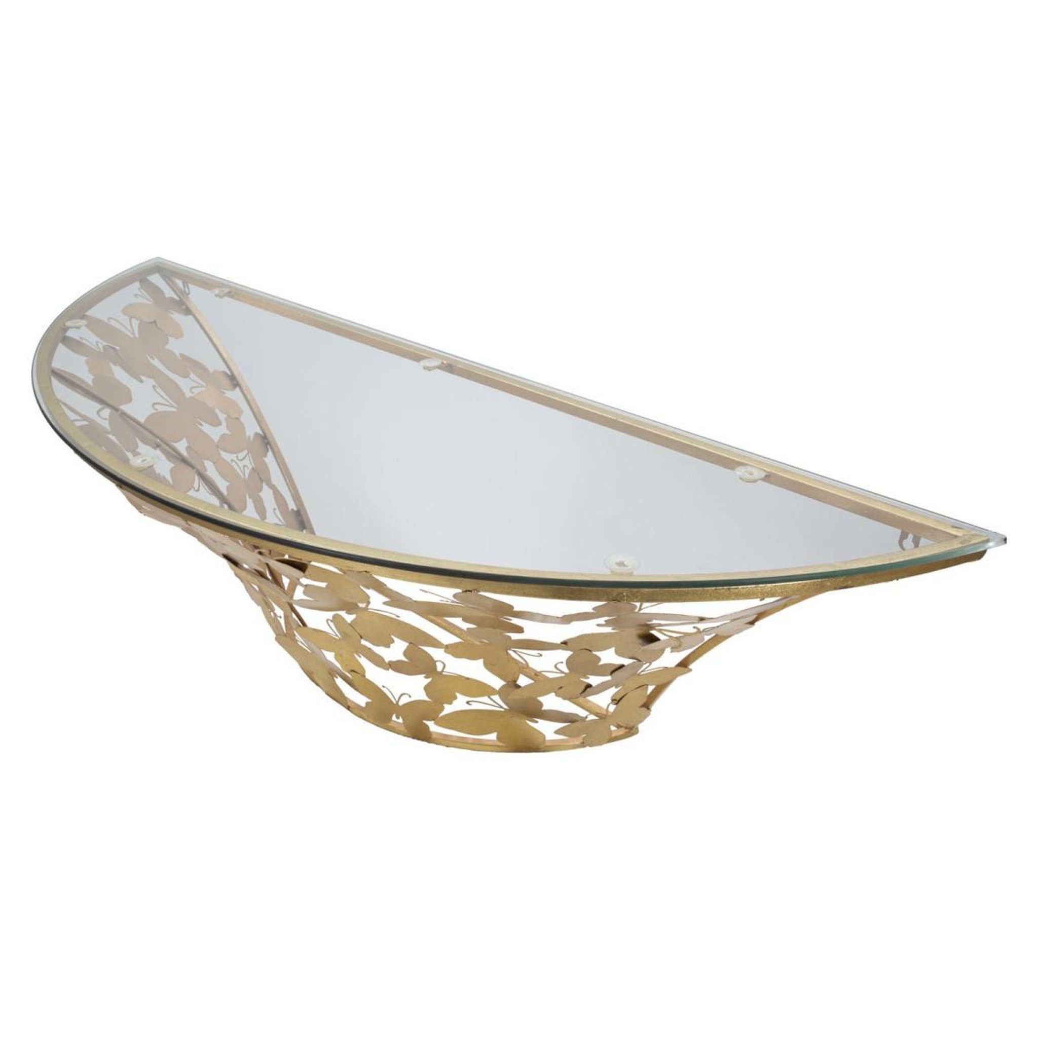 Voir la diapositive 4 : Paris Prix Console murale design  butterfly  120cm or
