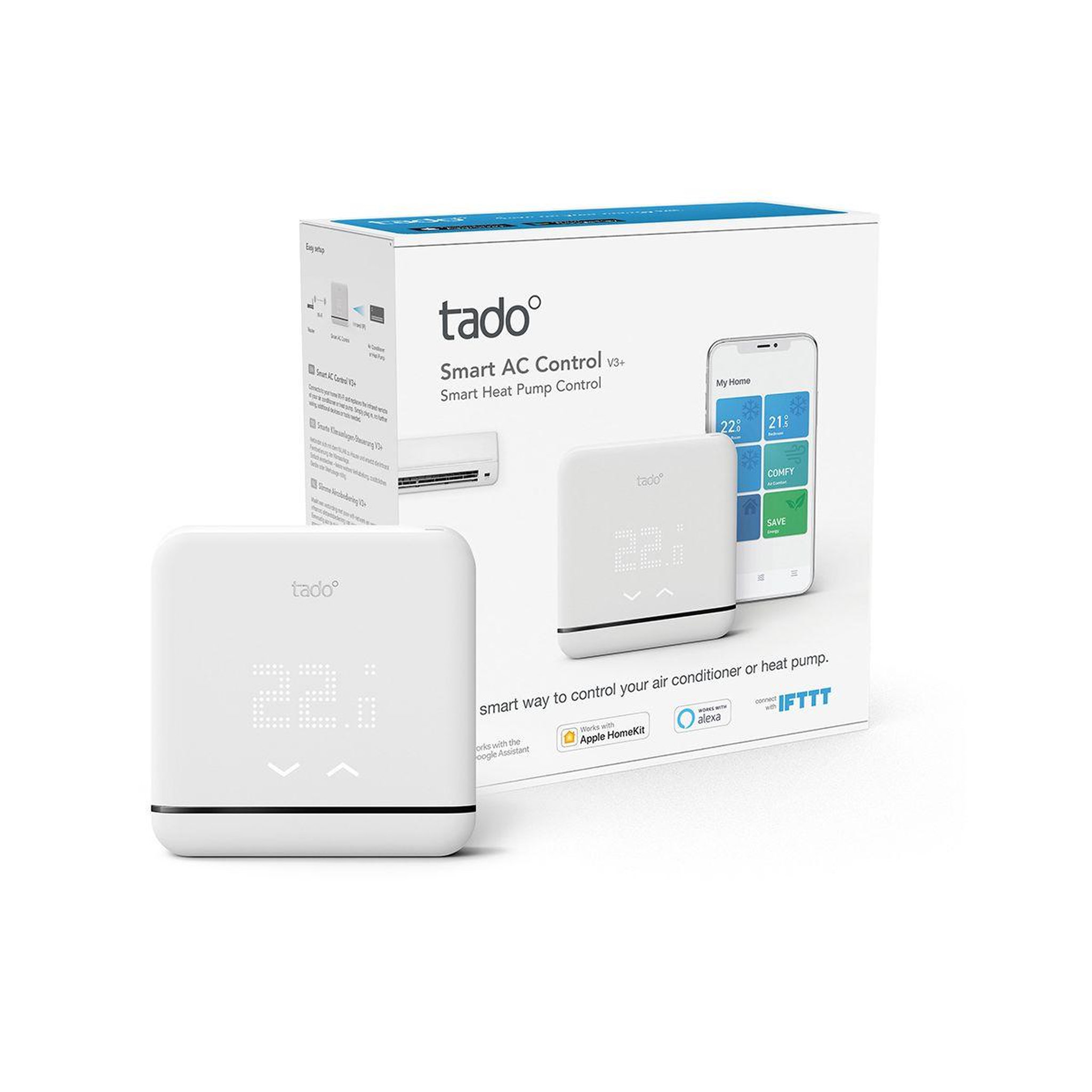 Voir la diapositive 2 : Tado Thermostat connecté intelligent pour climatisation v3+