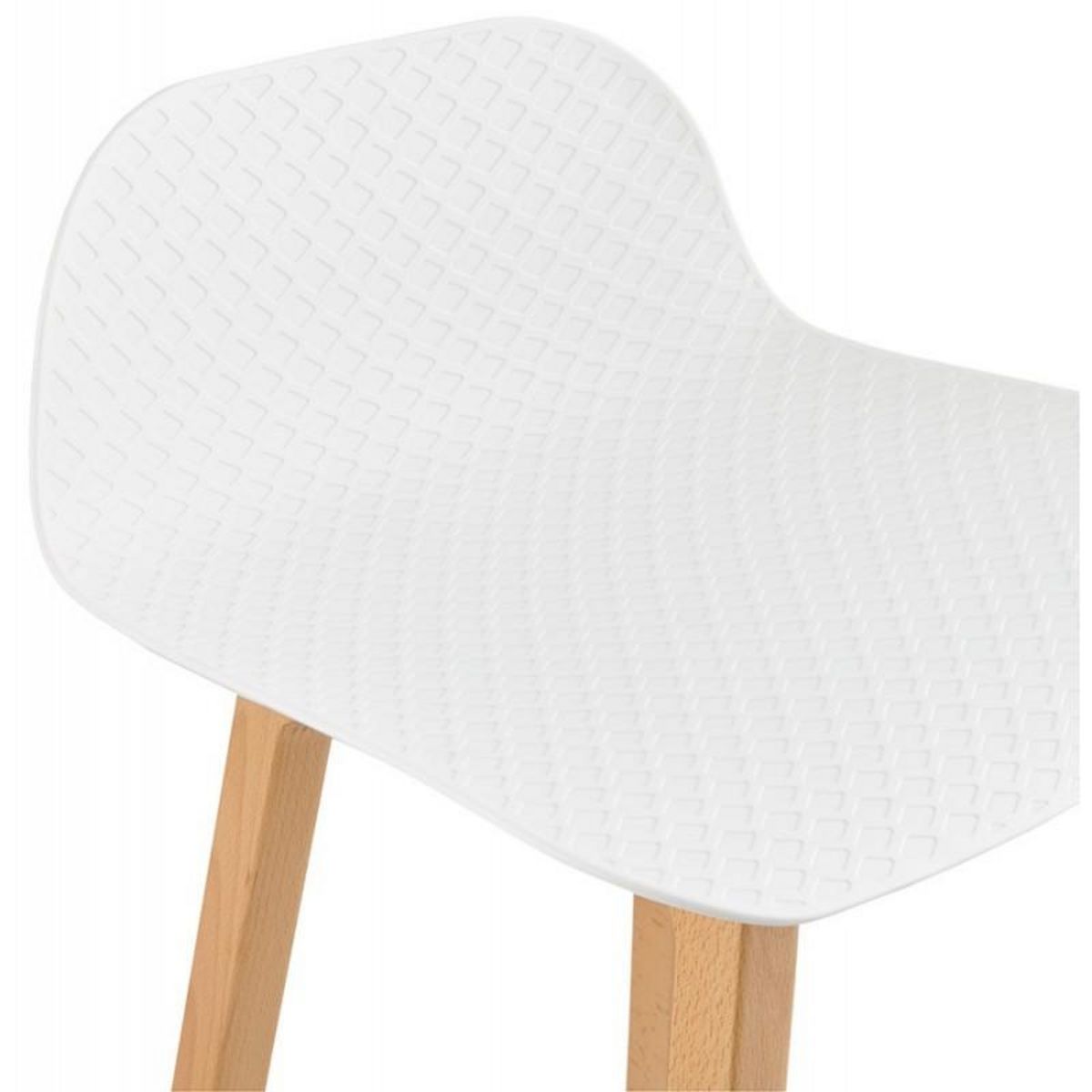 Paris Prix Tabouret de Bar  Sliven  86cm Blanc & Naturel