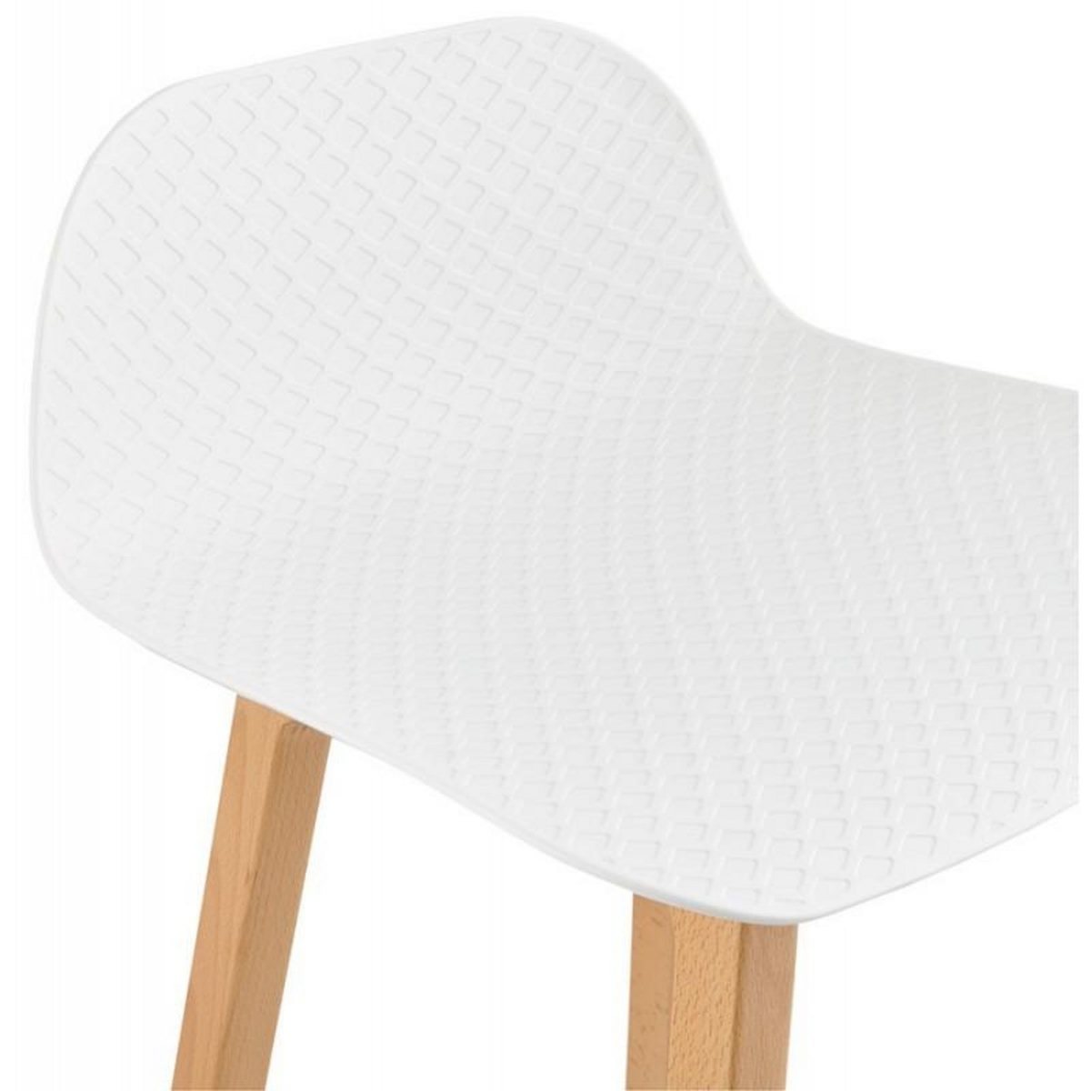 Paris Prix Tabouret de Bar  Sliven  86cm Blanc & Naturel