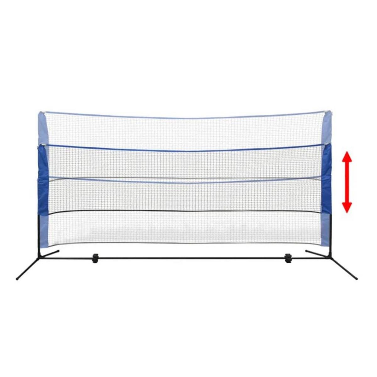 VIDAXL Filet de badminton avec volants 300 x 155 cm