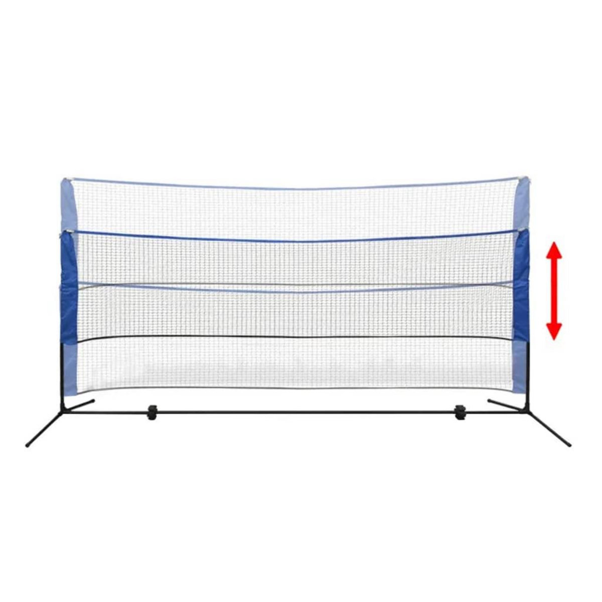 VIDAXL Filet de badminton avec volants 300 x 155 cm