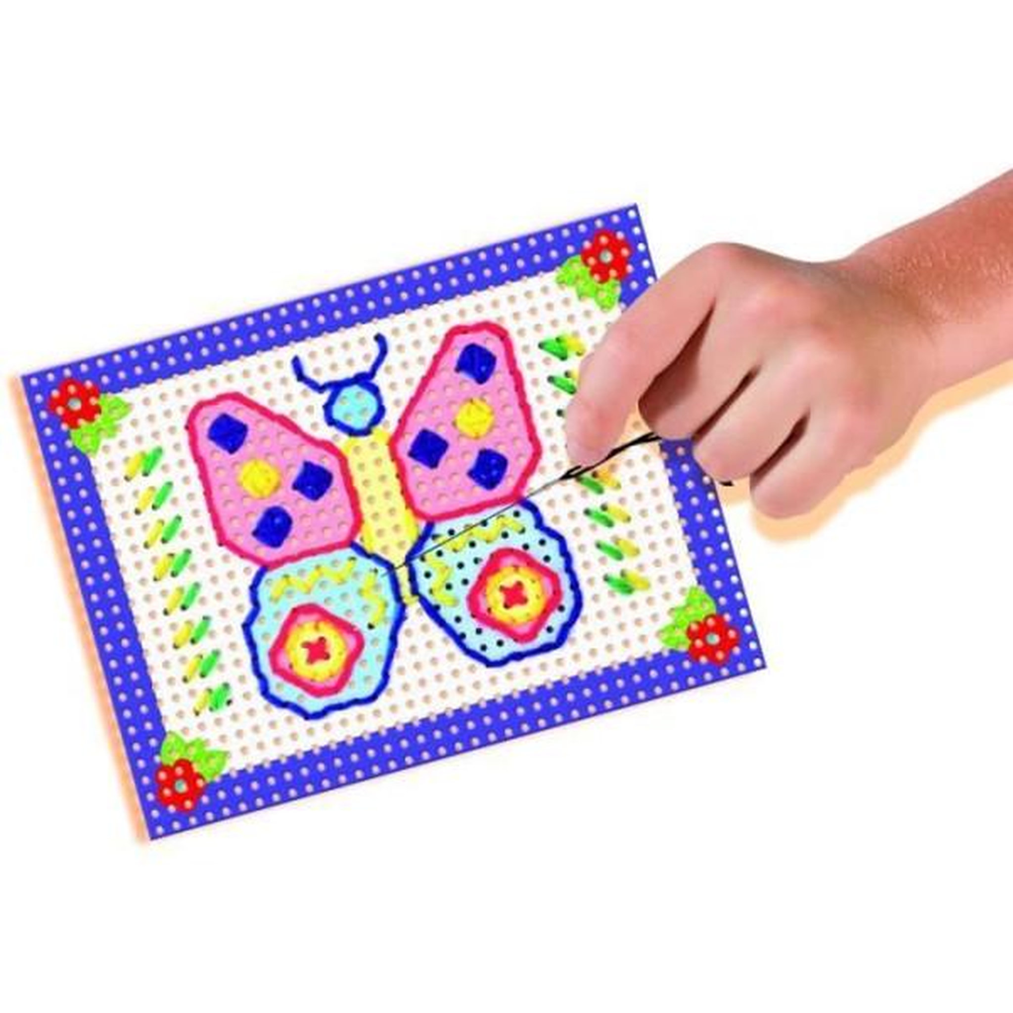 Voir la diapositive 5 : SES Creative SES CREATIVE - J'apprends a broder - Cartes préimprimées et perforées - Toile a gros trous - Pour enfant de plus de 3 ans