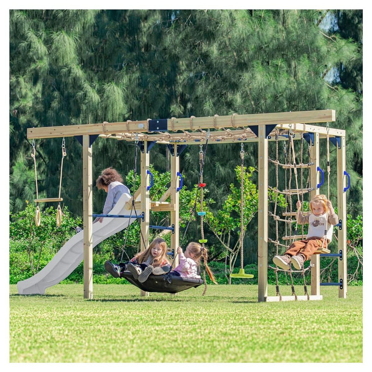 Axi House Structure Boris toboggan blanc