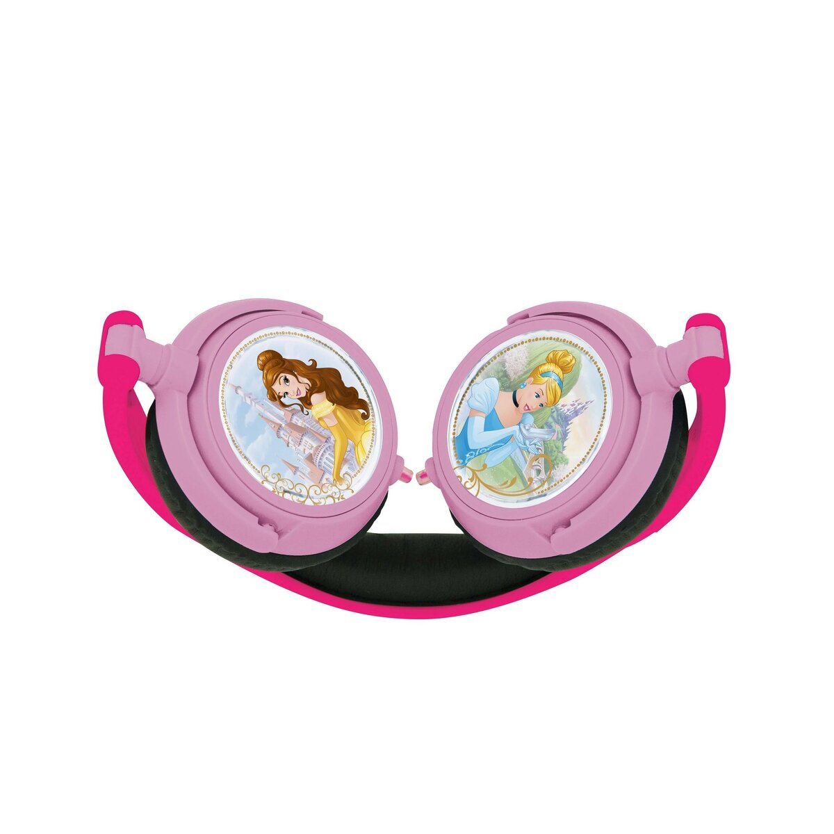 Lexibook Casque stéréo filaire pliable avec limitation de volume d'écoute Disney Princesses