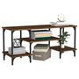 Voir la diapositive 4 : VIDAXL Meuble TV chene marron 102x35x45,5 cm bois d'ingenierie