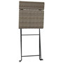 Voir la diapositive 5 : VIDAXL Chaises de bistrot pliantes lot de 6 Gris Resine tressee acier