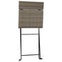 Voir la diapositive 5 : VIDAXL Chaises de bistrot pliantes lot de 6 Gris Resine tressee acier