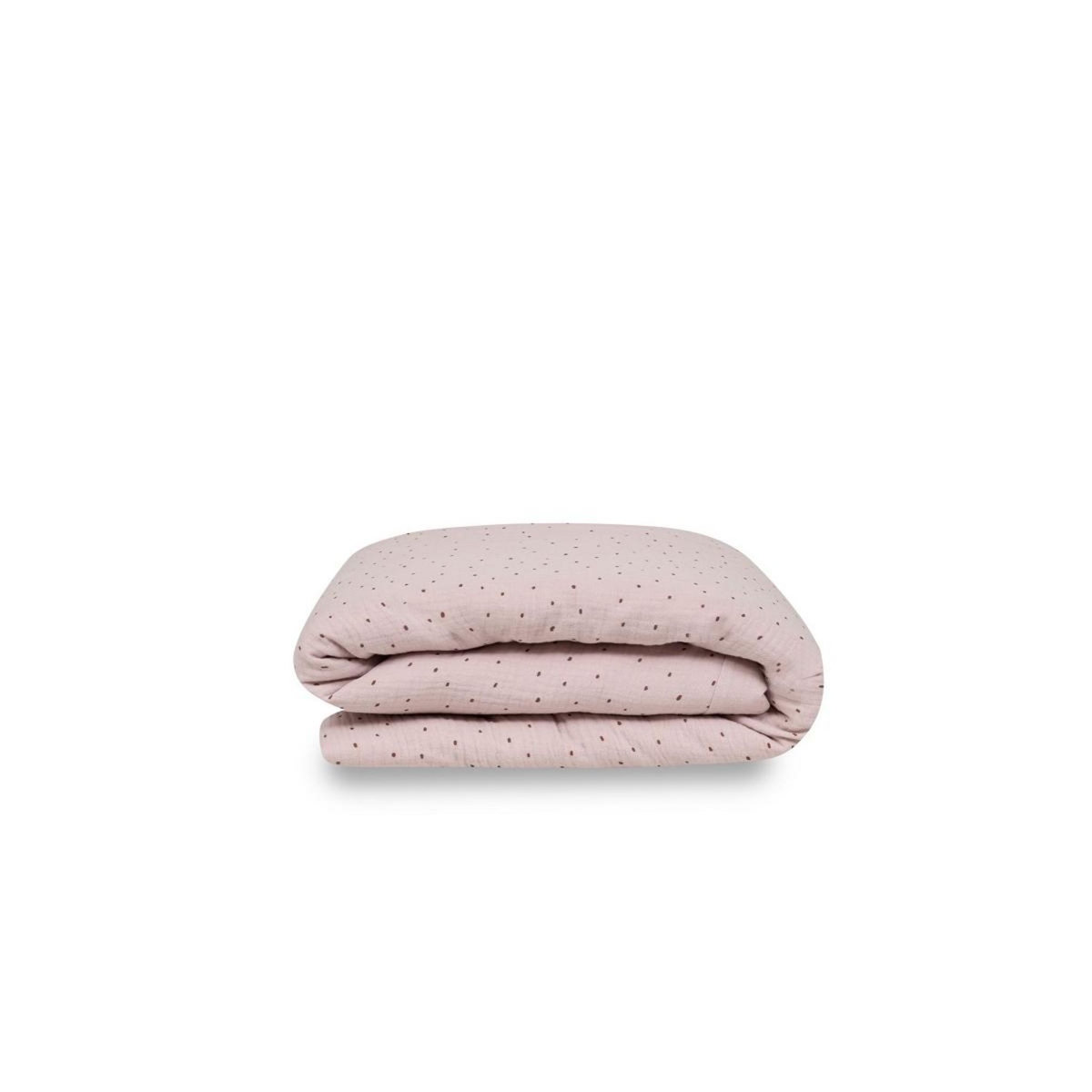 INTERBABY Parure de lit 2 Pcs. Mod. Puntos Rose Foncé