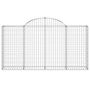 Voir la diapositive 4 : VIDAXL Paniers a gabions arques 25 pcs 200x30x100/120 cm Fer galvanise