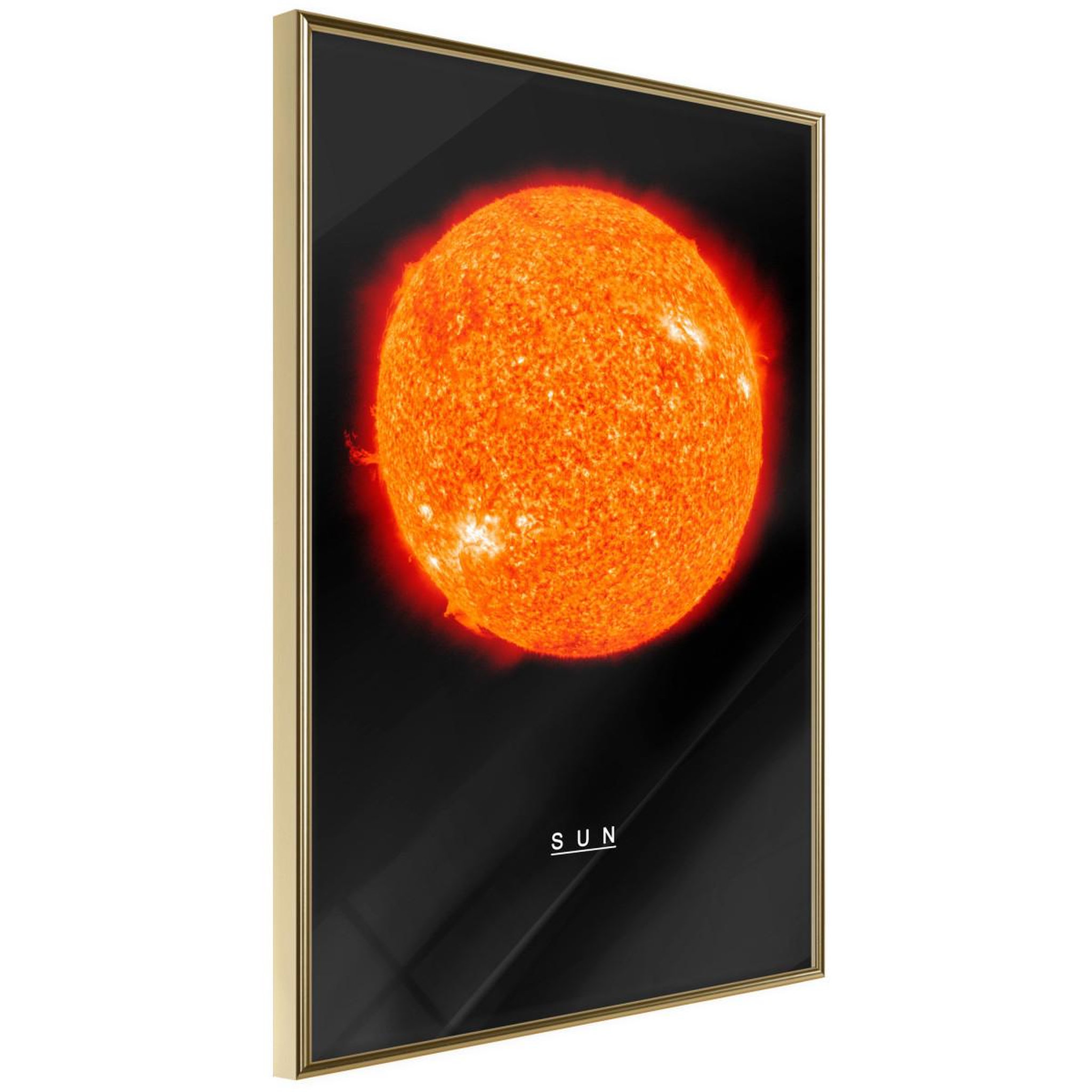 Paris Prix Affiche murale encadrée  the solar system sun