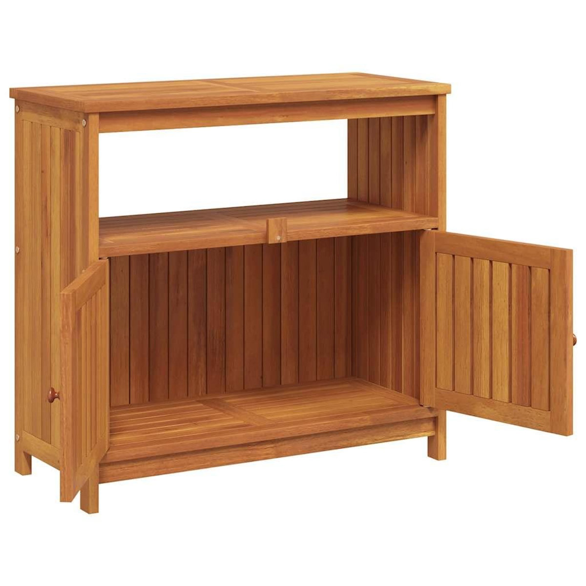VIDAXL Table console de jardin 80x35x75 cm bois massif d'acacia