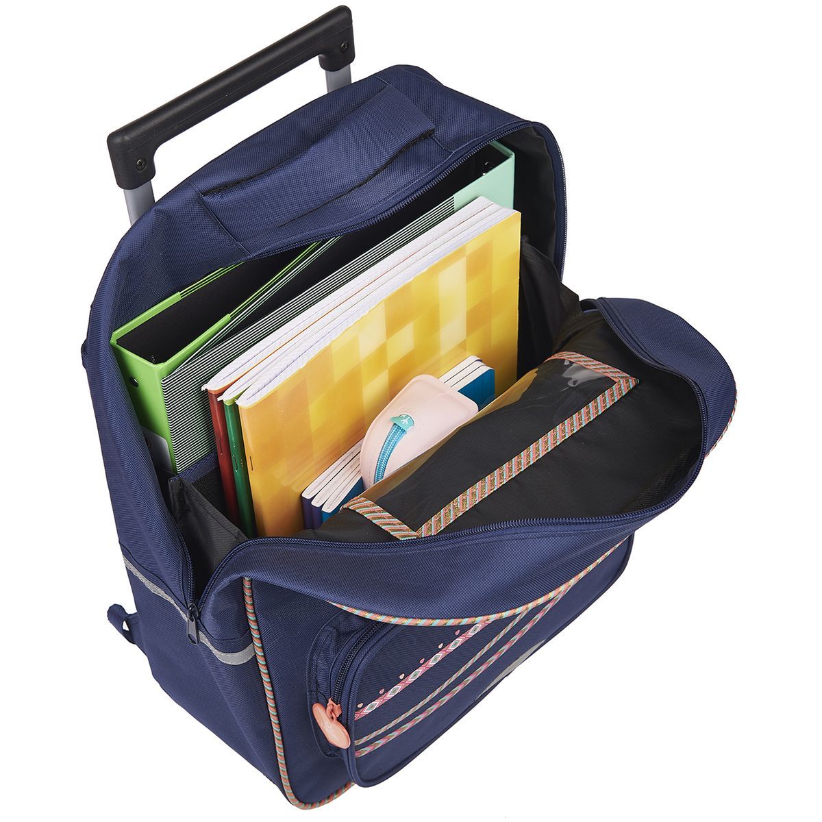 LOLA ESPELETTA Sac à dos à roulettes bleu 