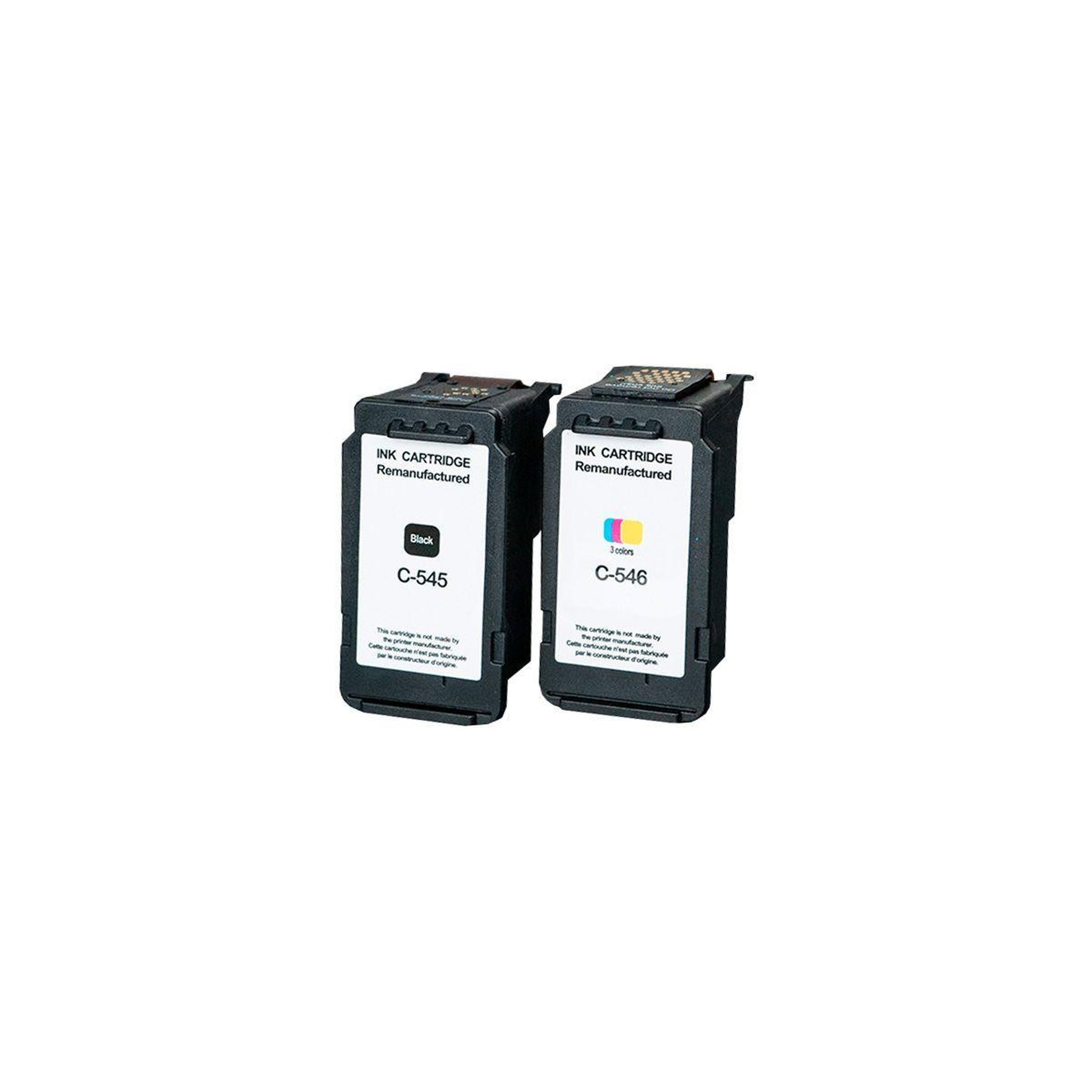 Voir la diapositive 2 : ESSENTIEL B Cartouche d'encre pack compatible c545/c546 (noir + 3 couleurs)