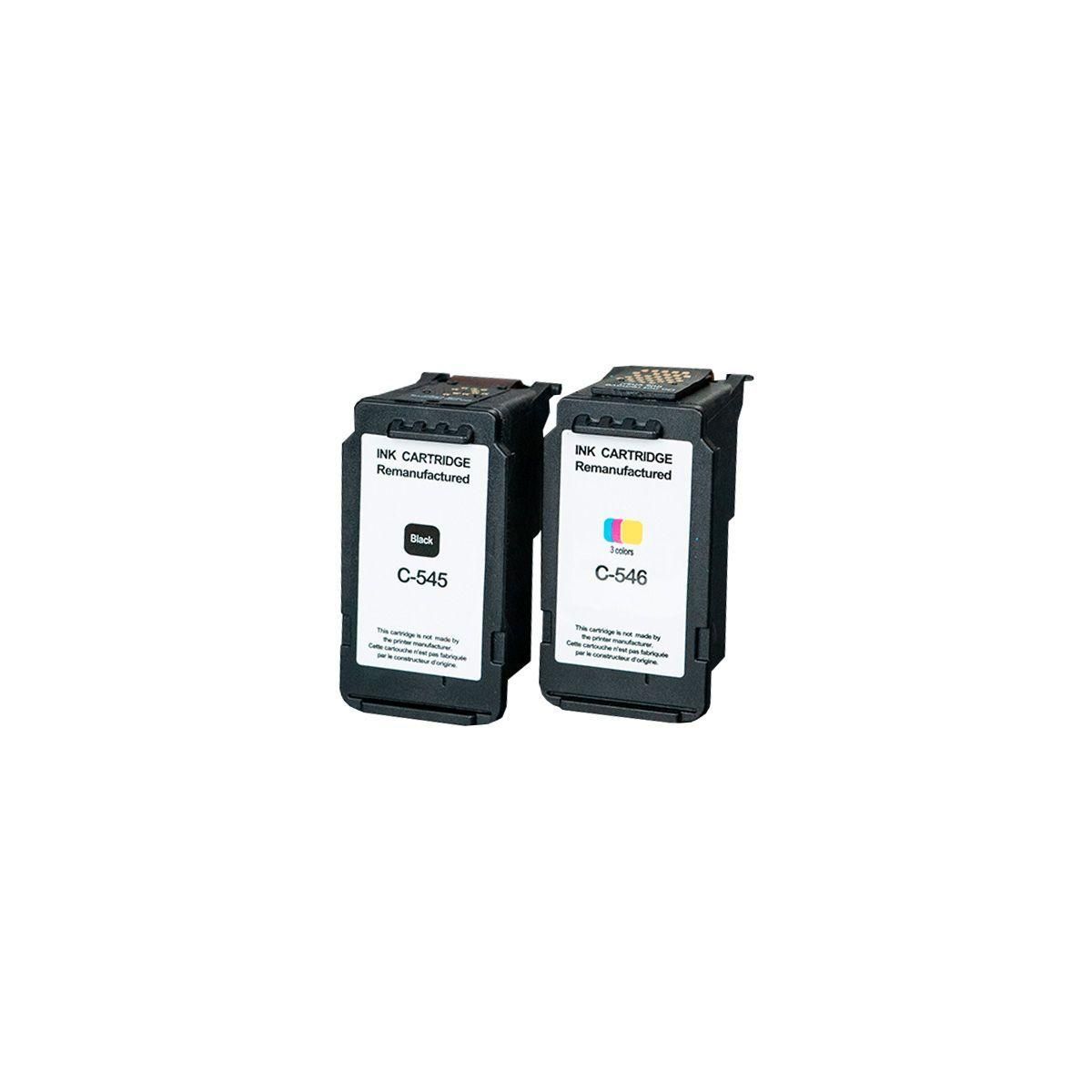 ESSENTIEL B Cartouche d'encre Pack Compatible C545/C546 (Noir + 3 Couleurs)