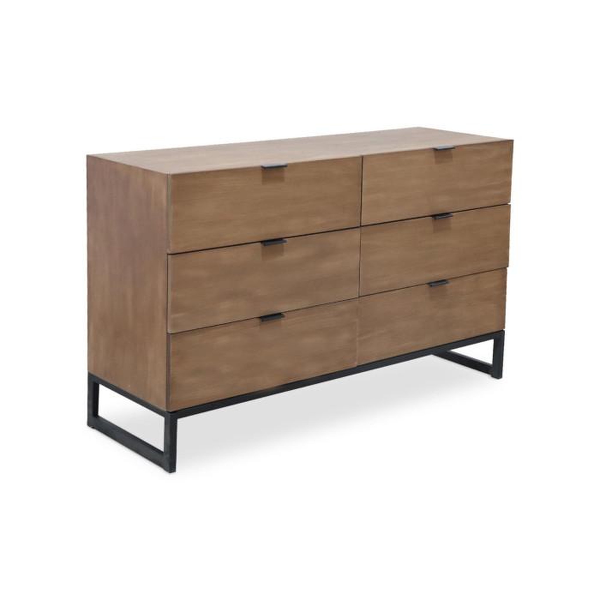Voir la diapositive 2 : Paris Prix Commode 6 Tiroirs  Bolta  120cm Chêne Clair