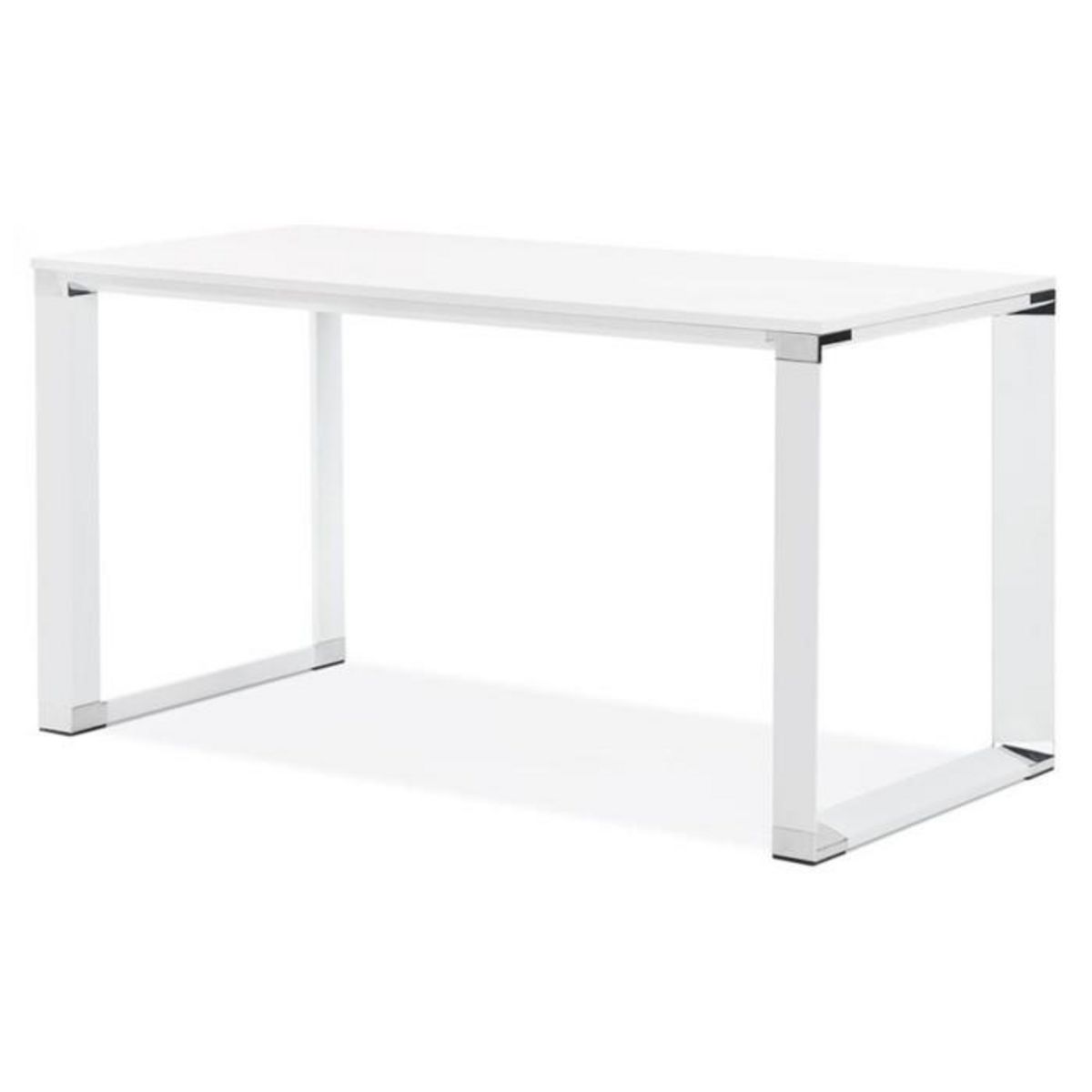 Paris Prix Bureau Design en Bois & Métal  Lumio  140cm Blanc