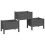 Voir la diapositive 2 : VIDAXL Jardiniere Gris 178,5x44x75 cm Bois massif de pin