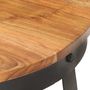 Voir la diapositive 5 : VIDAXL Table basse Ø68x43 cm Bois d'acacia solide