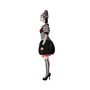 Voir la diapositive 2 : ATOSA Déguisement Arlequin : Noir et Blanc - Femme - XL