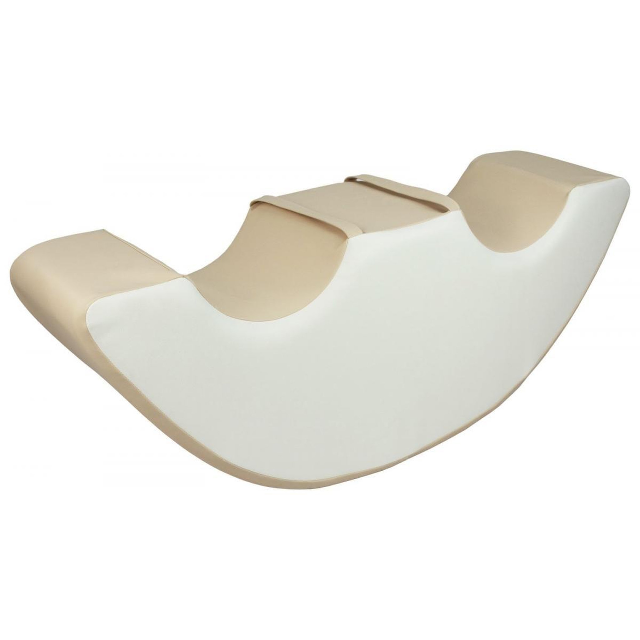 VELINDA Duo rocker bloc en mousse blanc, cappuccino