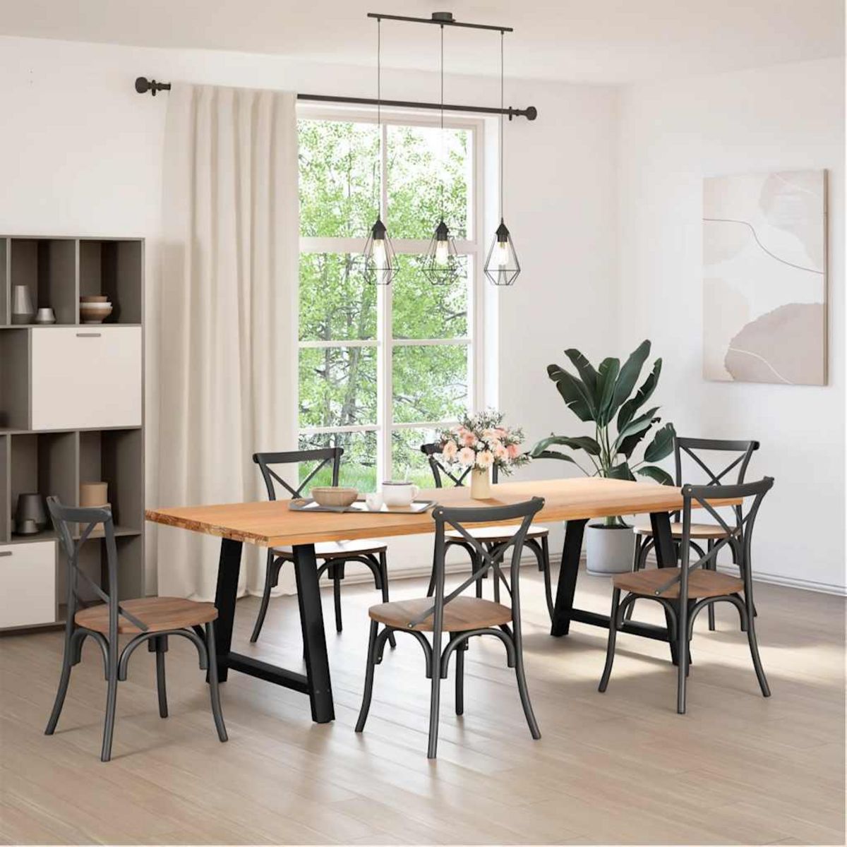 VIDAXL Pieds de table basse forme de A 2 pcs noir 100x(72-73) cm acier