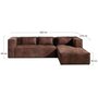 Voir la diapositive 6 : LISA DESIGN Stella - canapé d'angle - 4 places - style industriel - droit