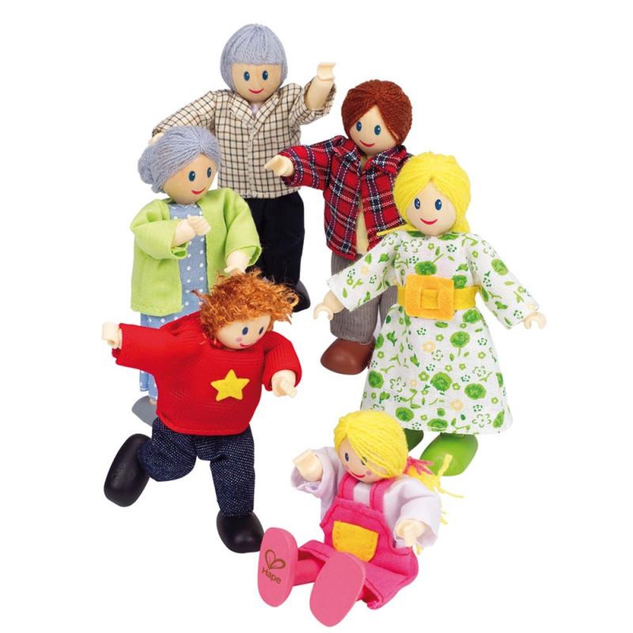 Voir la diapositive 2 : Hape Hape Doll House Family