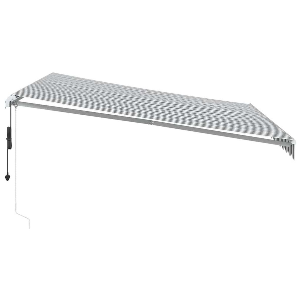 VIDAXL Auvent retractable automatique anthracite et blanc 400x300 cm