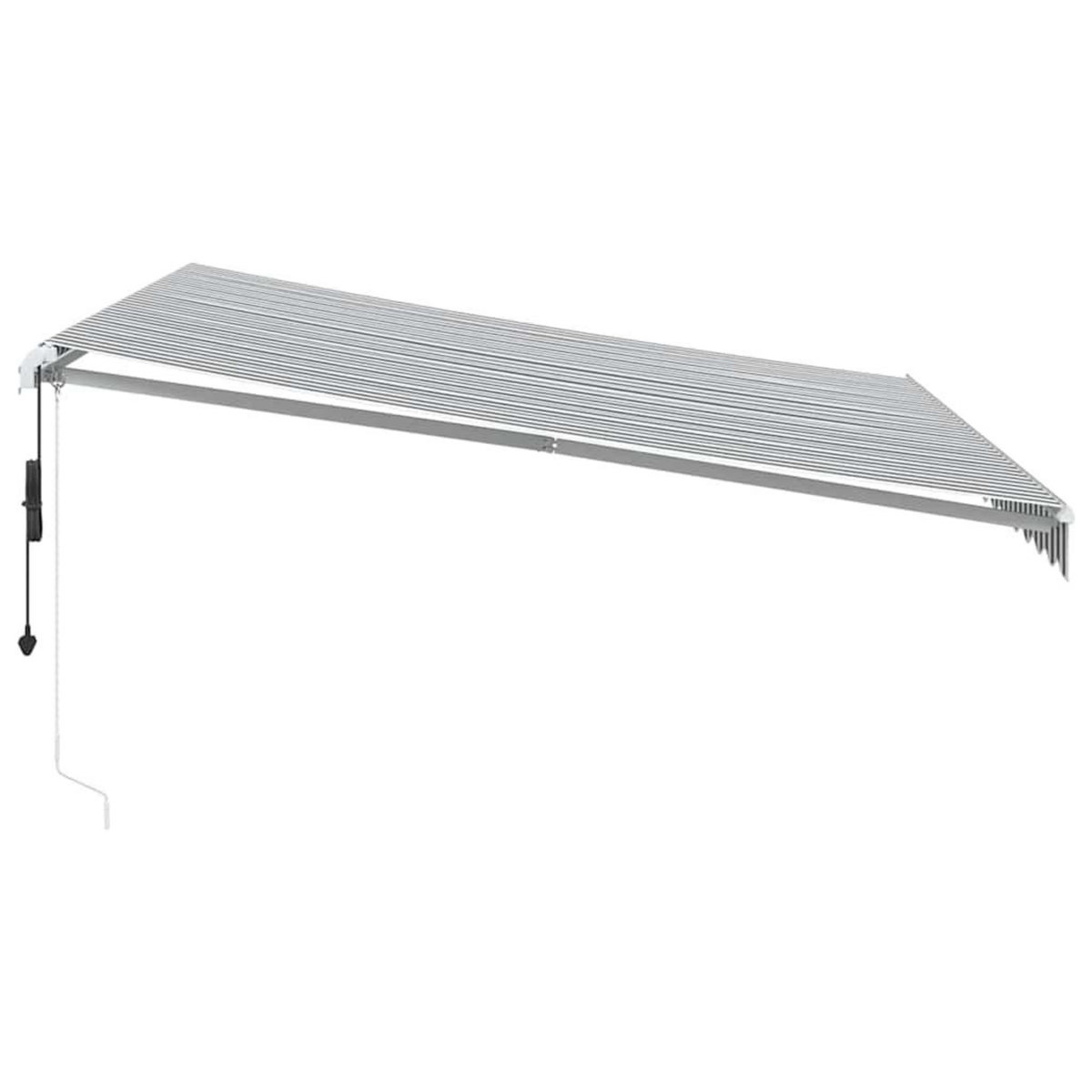 VIDAXL Auvent retractable automatique anthracite et blanc 400x300 cm