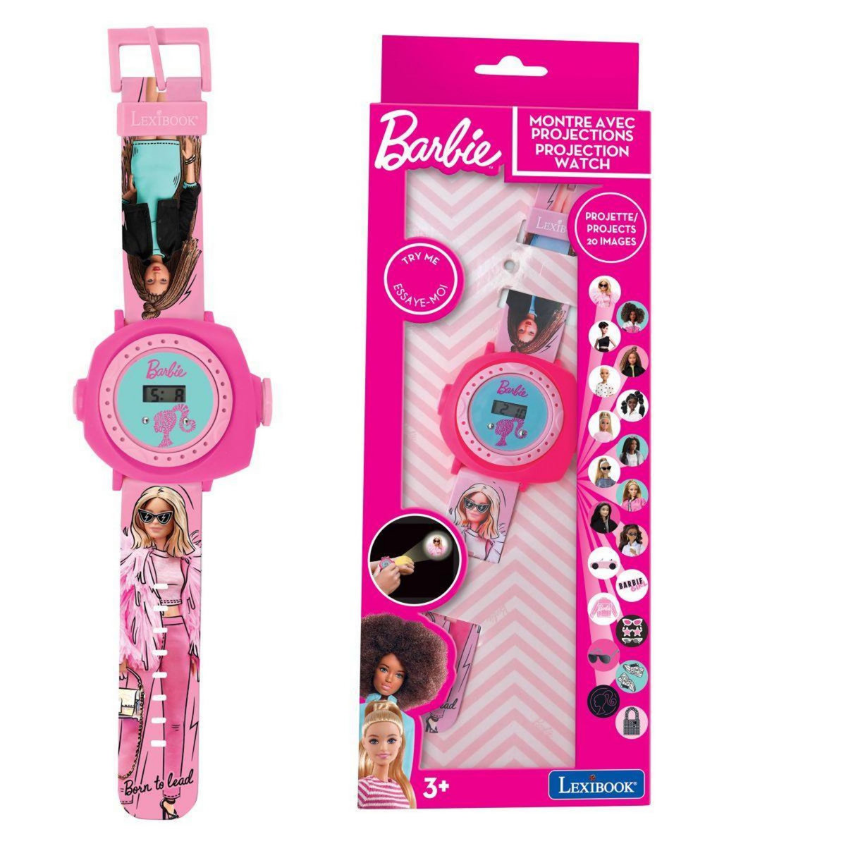 Lexibook Montre digitale avec projection Barbie