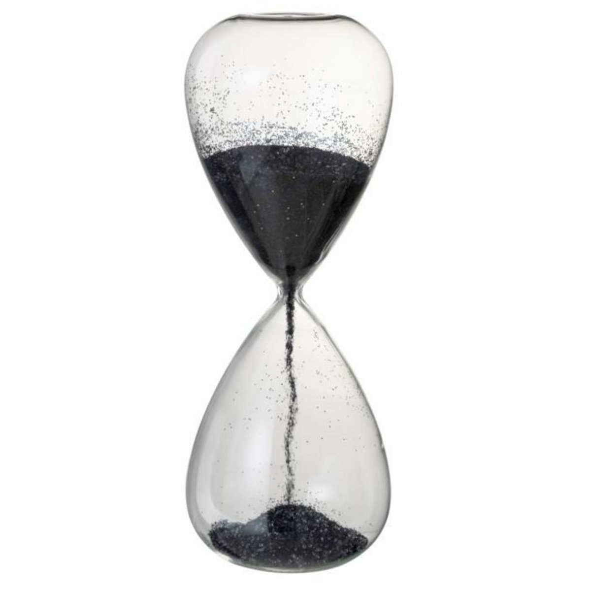 Paris Prix Sablier Déco  Perles  40cm Noir