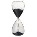 Paris Prix Sablier Déco  Perles  40cm Noir